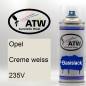 Preview: Opel, Creme weiss, 235V: 400ml Sprühdose, von ATW Autoteile West.